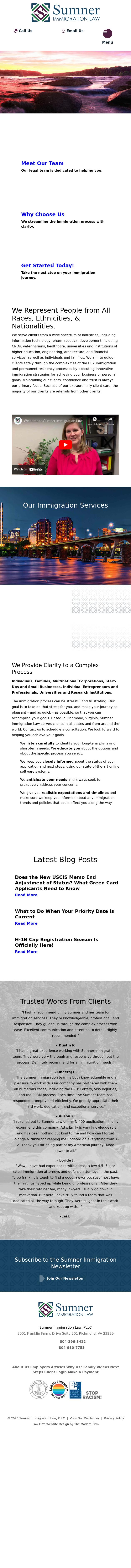 Sumner Immigration Law, PLLC - Richmond VA Lawyers