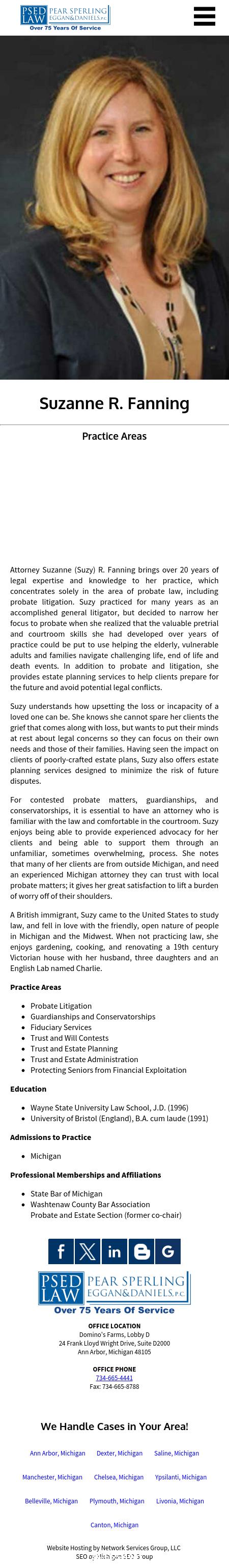 Suzanne R. Fanning PLLC - Ann Arbor MI Lawyers