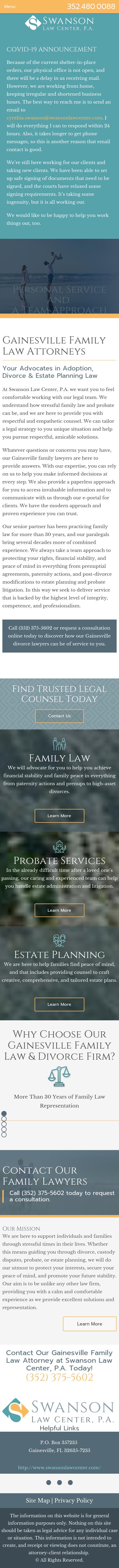 Swanson Law Center, P.A. - Gainesville FL Lawyers