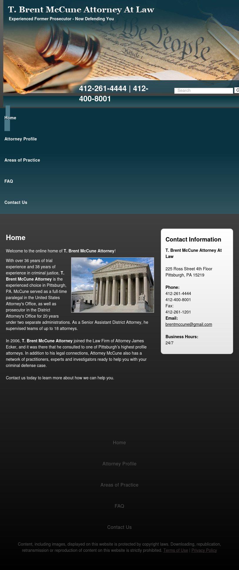 T Brent McCune Attorney At Law - Pittsburgh PA Lawyers