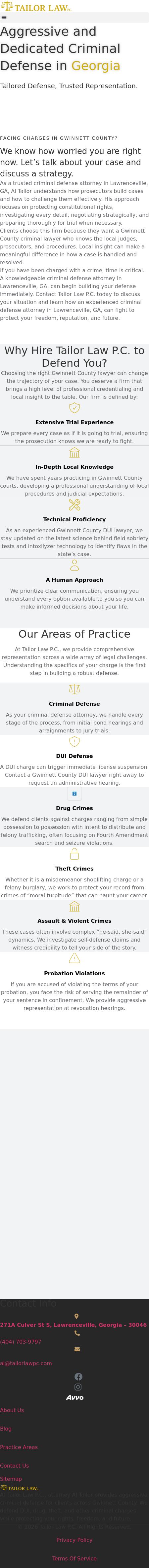 Tailor Law, P.C. - Lawrenceville GA Lawyers