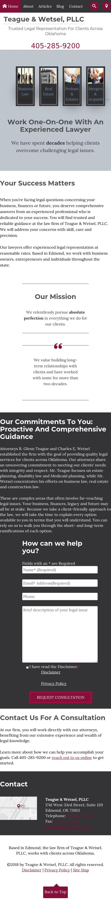 Teague & Wetsel, PLLC - Edmond OK Lawyers