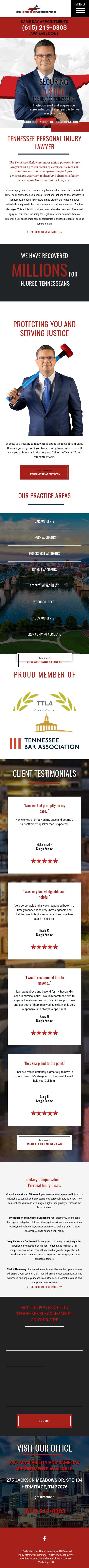 Tennessee SledgeHammer - Hermitage TN Lawyers