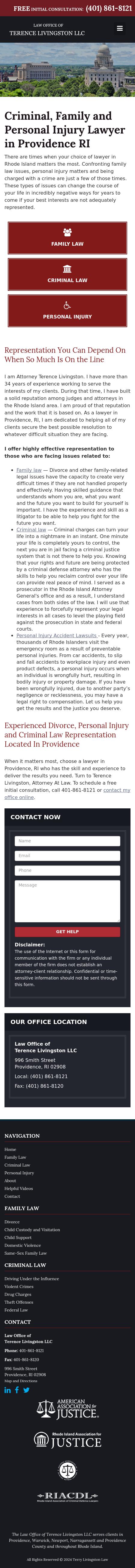 Terence Livingston, Attorney At Law - Providence RI Lawyers