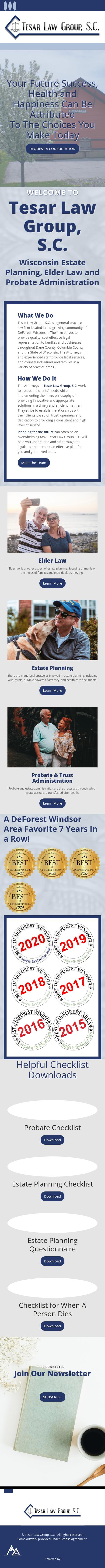 Tesar Law Group SC - De Forest WI Lawyers