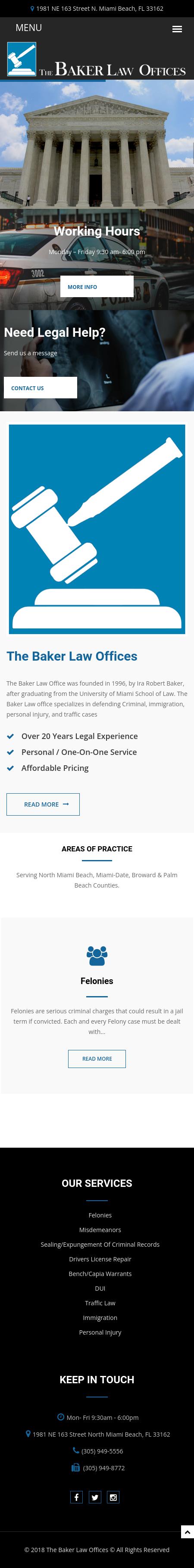The Baker Law Offices - North Miami Beach FL Lawyers