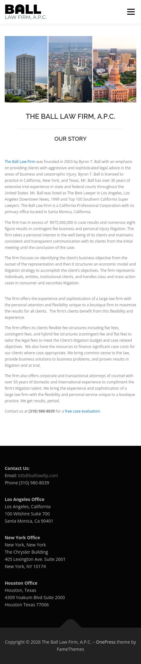 The Ball Law Firm APC - Santa Monica CA Lawyers