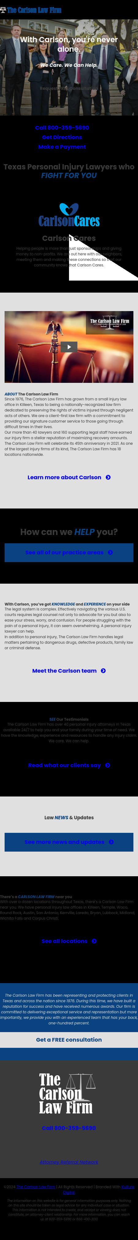 The Carlson Law Firm - Bryan TX Lawyers