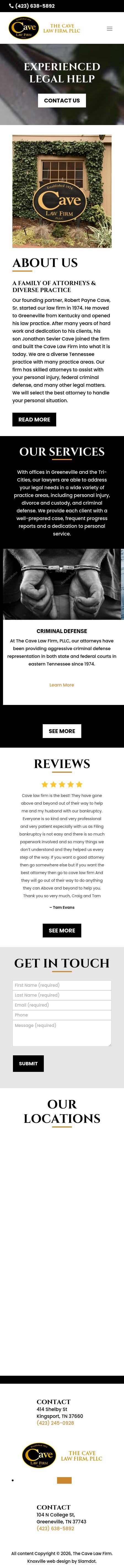 The Cave Law Firm, PLLC - Greeneville TN Lawyers