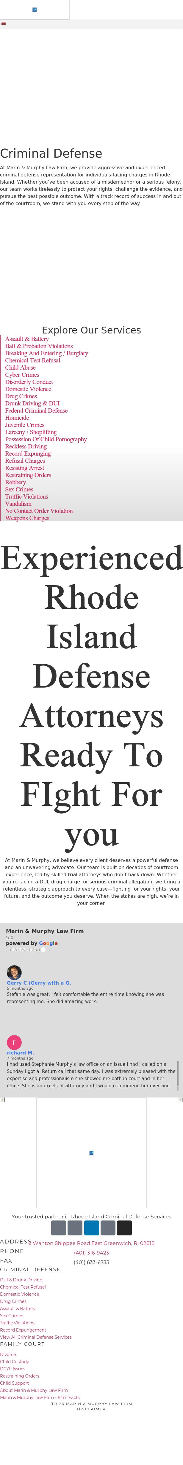 Criminal Law Offices of Stefanie A Murphy - East Greenwich RI Lawyers