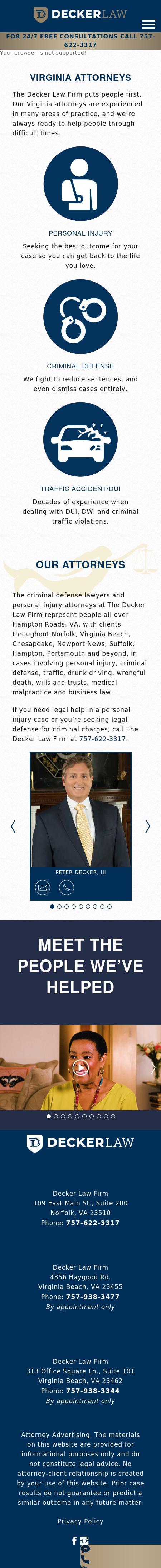 The Decker Law Firm - Norfolk VA Lawyers