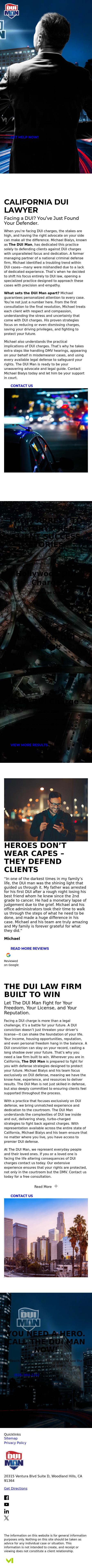 The DUI Man - Ventura Law Offices of Michael Bialys  - Ventura CA Lawyers