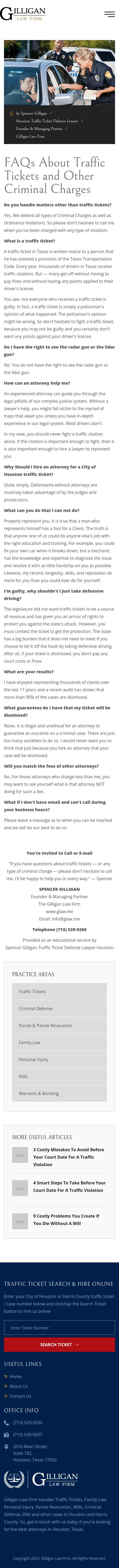 The Gilligan Law Firm - Houston TX Lawyers