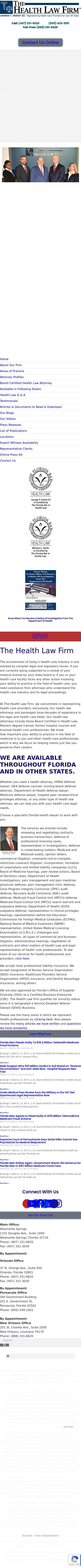 The Health Law Firm - Altamonte Springs FL Lawyers
