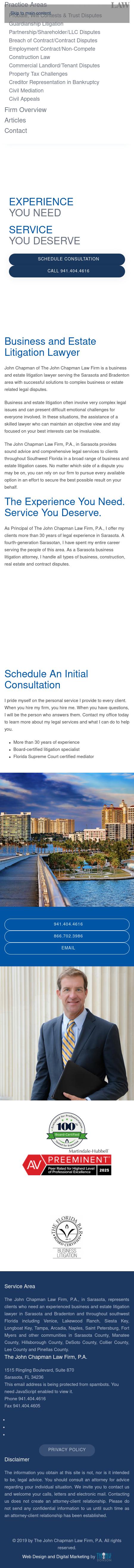 The John Chapman Law Firm, P.A. - Sarasota FL Lawyers