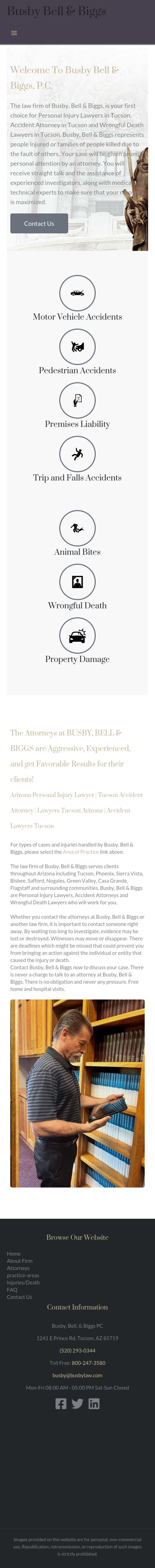 The Law Firm of Busby, Bell & Biggs, P.C. - Tucson AZ Lawyers