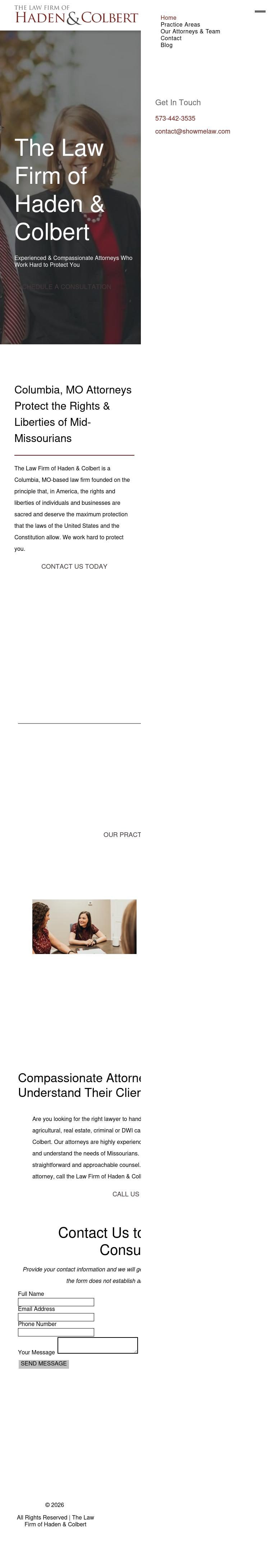 The Law Firm of Haden & Colbert - Columbia MO Lawyers