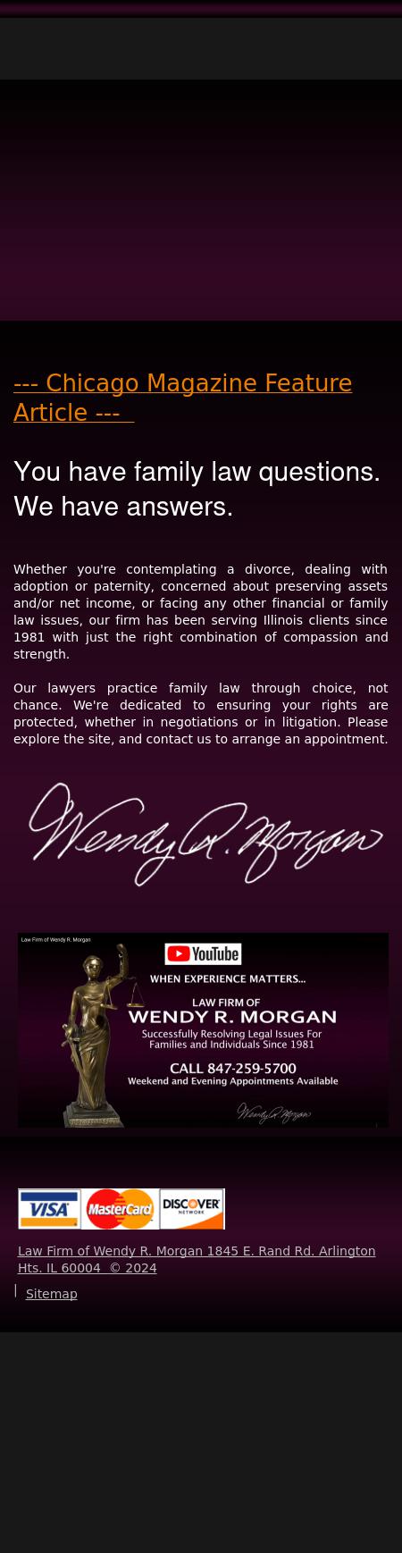 The Law Firm of Wendy R. Morgan - Lincolnshire IL Lawyers