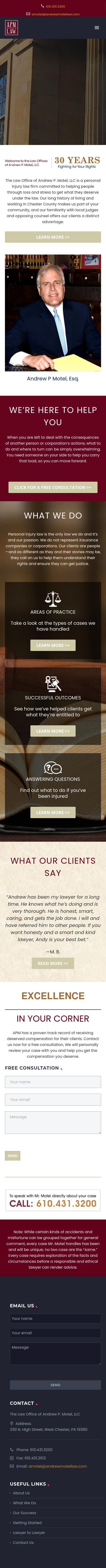 The Law Office of Andrew P. Motel, LLC - West Chester PA Lawyers