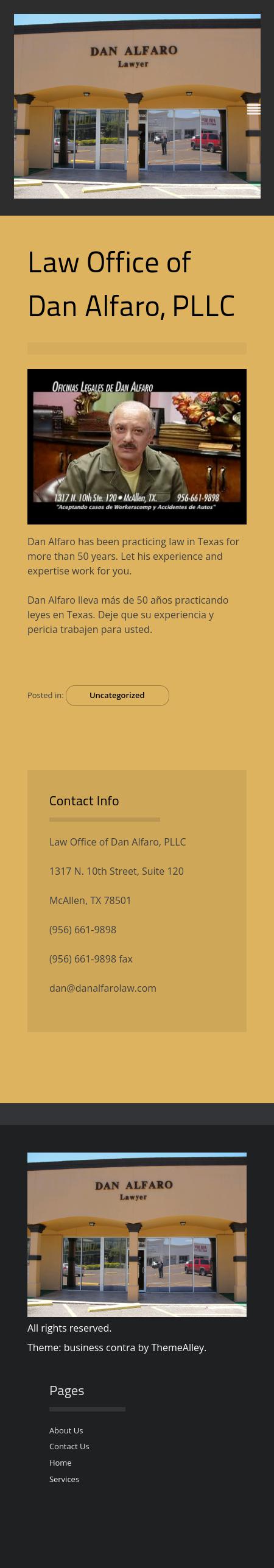 The Law Office Of Dan Alfaro - McAllen TX Lawyers