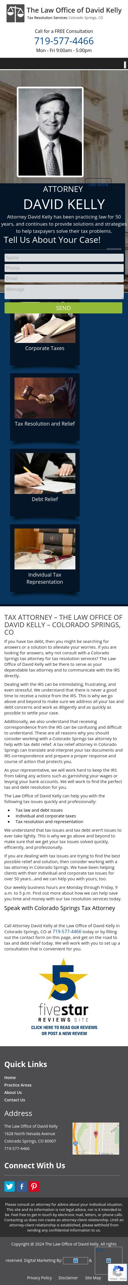 The Law Office of David Kelly - Colorado Springs CO Lawyers