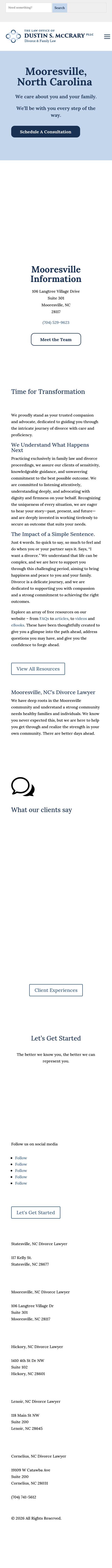 The Law Office of Dustin S. McCrary, PLLC. - Mooresville NC Lawyers
