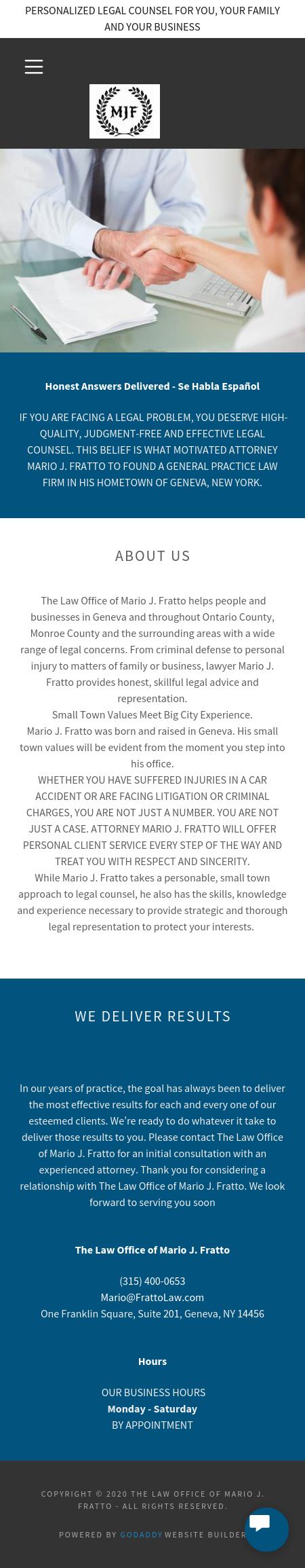 The Law Office of Mario J. Fratto - Rochester NY Lawyers