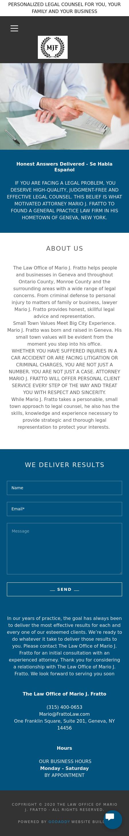 The Law Office of Mario J. Fratto - Rochester NY Lawyers