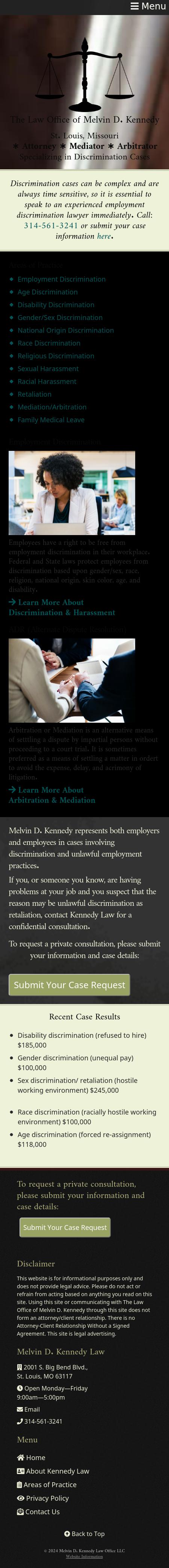 The Law Office of Melvin D. Kennedy, LLC - Saint Louis MO Lawyers