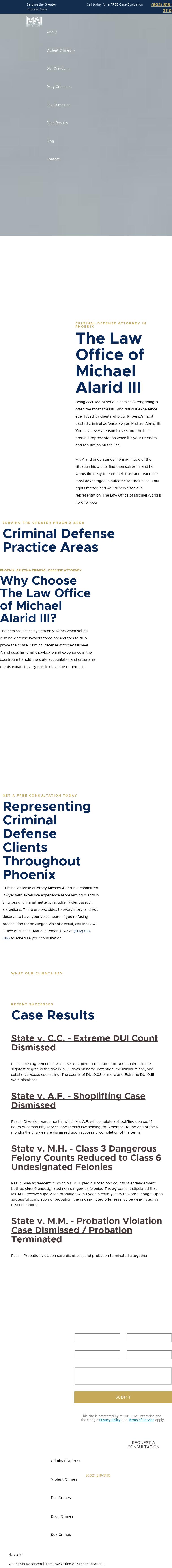 The Law Office of Michael Alarid III PLLC - Phoenix AZ Lawyers