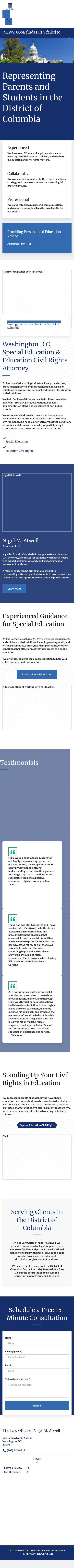The Law Office of Nigel M. Atwell - Washington D.C. Lawyers