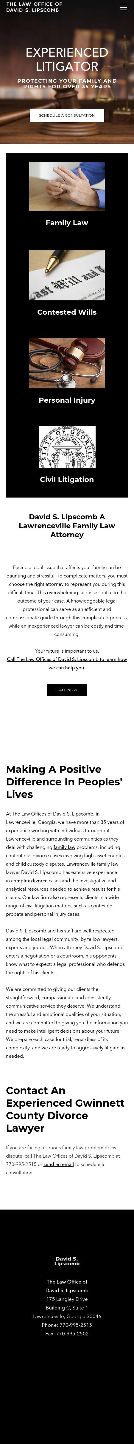 The Law Offices of David S. Lipscomb - Lawrenceville GA Lawyers