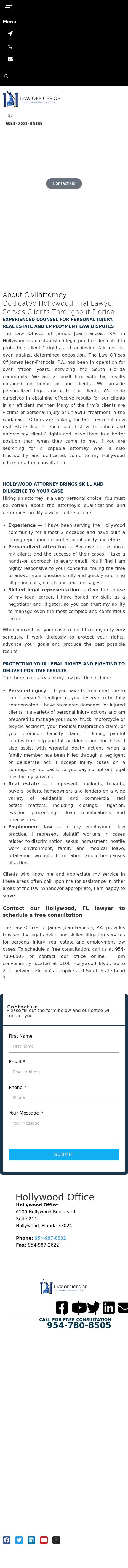 The Law Offices of James Jean-Francois, P.A. - Hollywood FL Lawyers