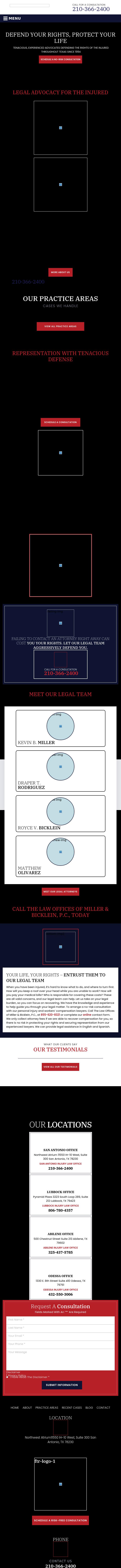 The Law Offices of Miller & Bicklein, P.C. - San Antonio TX Lawyers