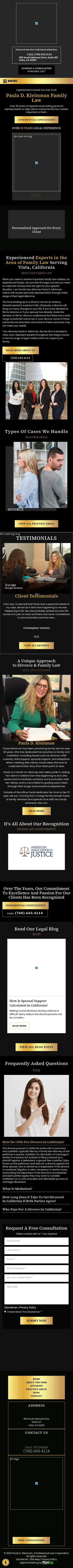 The Law Offices of Paula D. Kleinman - Vista CA Lawyers