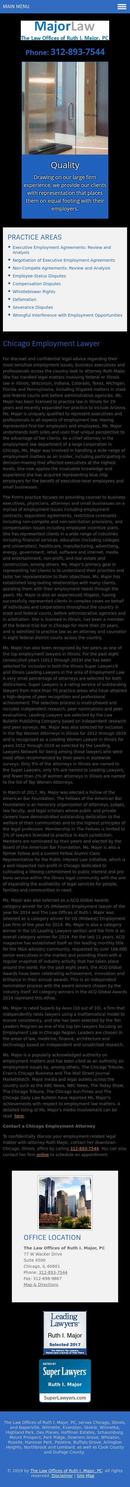 The Law Offices of Ruth I. Major, PC - Chicago IL Lawyers