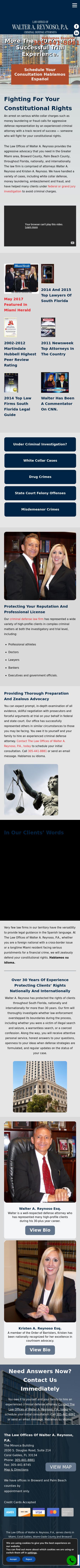 The Law Offices of Walter A. Reynoso, P.A. - Coral Gables FL Lawyers