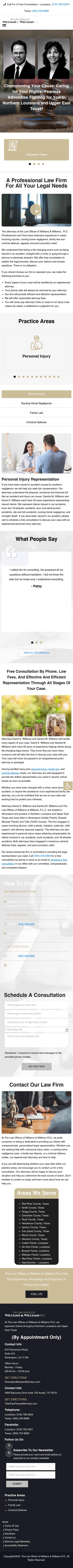 The Law Offices of Williams & Williams PLC - Shreveport LA Lawyers