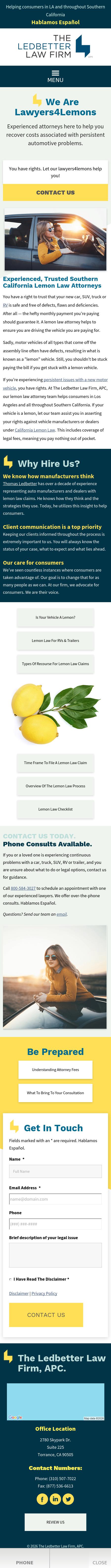 The Ledbetter Law Firm, APC - Torrance CA Lawyers