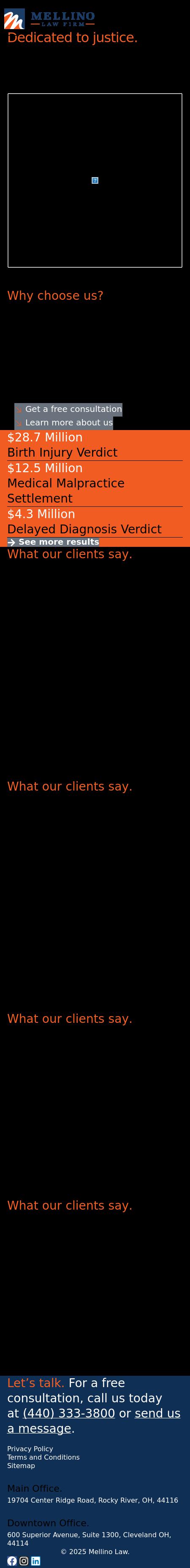 The Mellino Law Firm LLC - Rocky River OH Lawyers