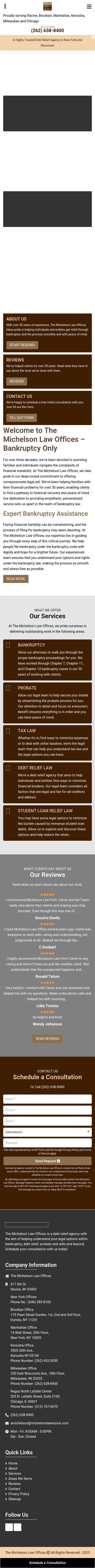 The Michelson Law Office - Bankruptcy Only - Kenosha WI Lawyers