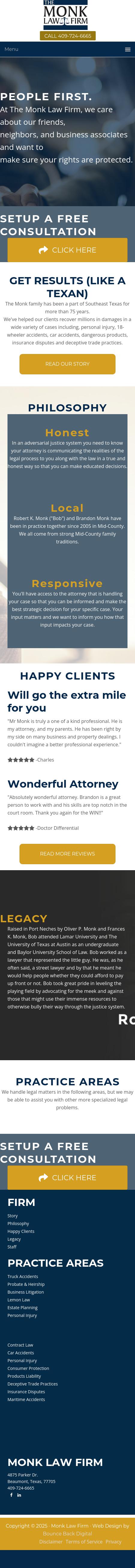 The Monk Law Firm - Port Arthur TX Lawyers