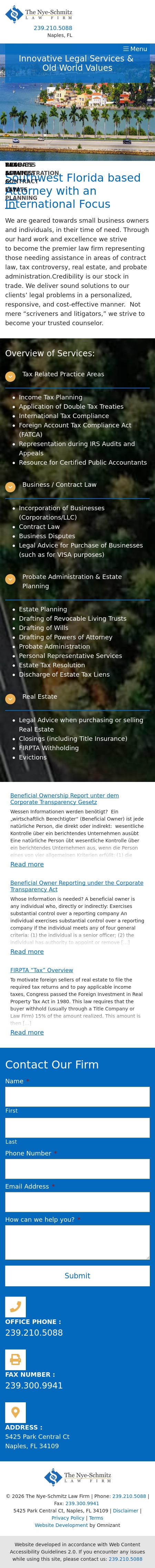 The Nye-Schmitz Law Firm, P.A. - Naples FL Lawyers