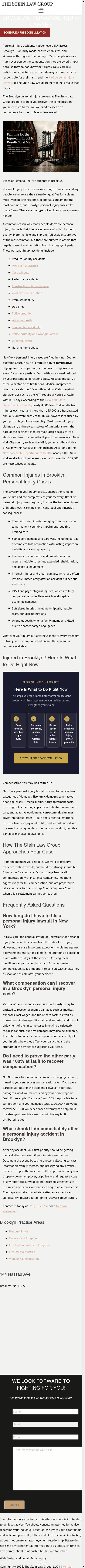 The Stein Law Group - Brooklyn NY Lawyers
