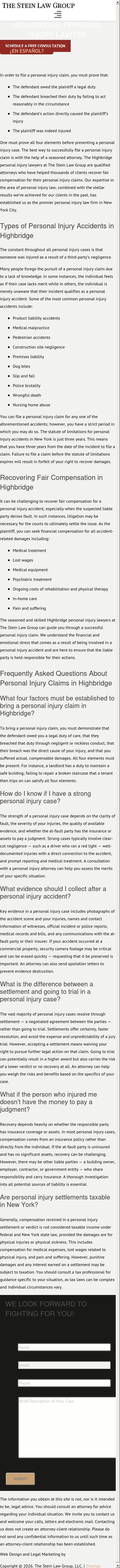 The Stein Law Group - Bronx NY Lawyers