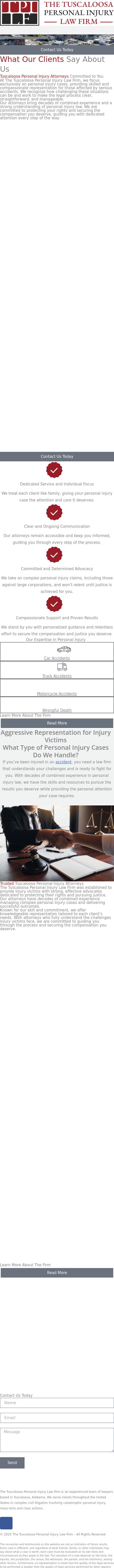 The Tuscaloosa Personal Injury Law Firm - Tuscaloosa AL Lawyers