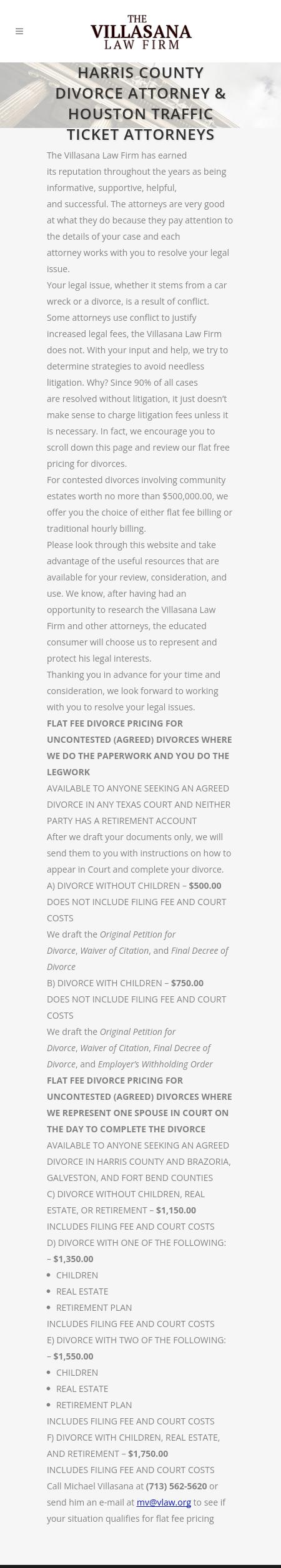 The Villasana Law Firm - Houston TX Lawyers