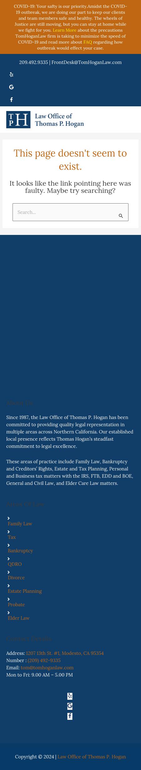 Thomas Hogan Law Office - Modesto CA Lawyers