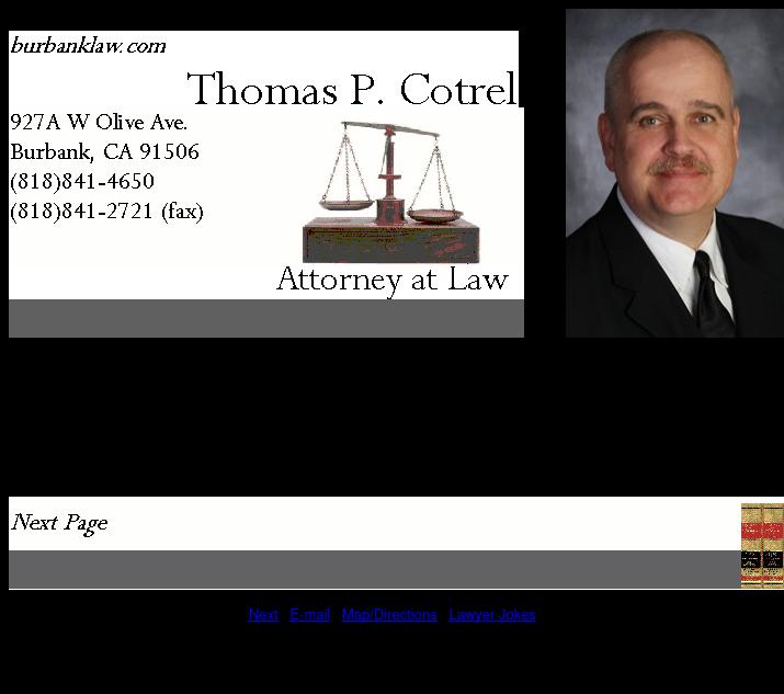 Thomas P Cotrel - Burbank CA Lawyers