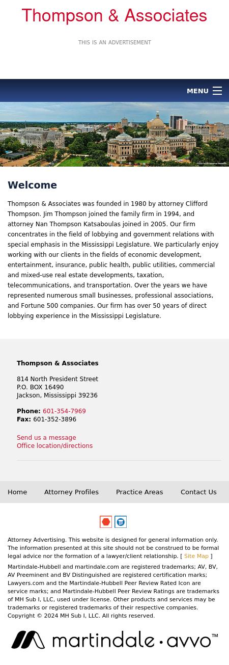 Thompson And Associate - Jackson MS Lawyers